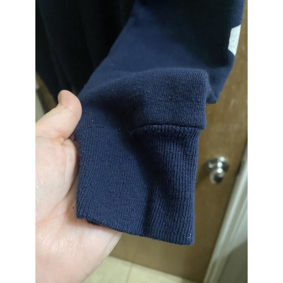 Vintage Alaska Travel Vacation Sweatshirt Navy Blue Snowflake 90s Cotton Blend M - Picture 5 of 12